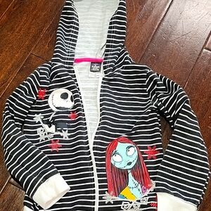 Jack & Sally zip up w/ pink shirt